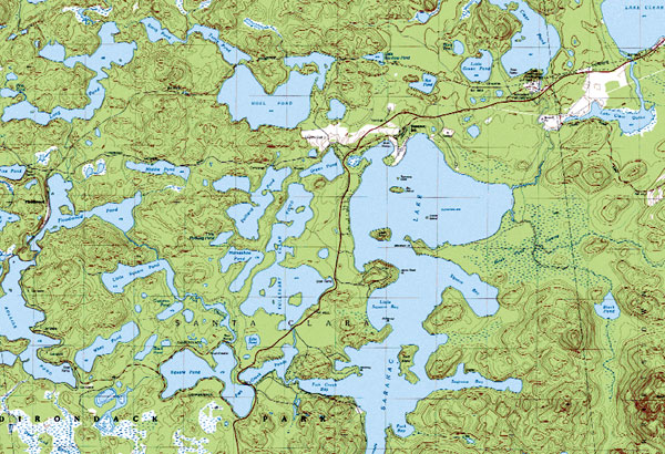 St. Regis Canoe Area Map